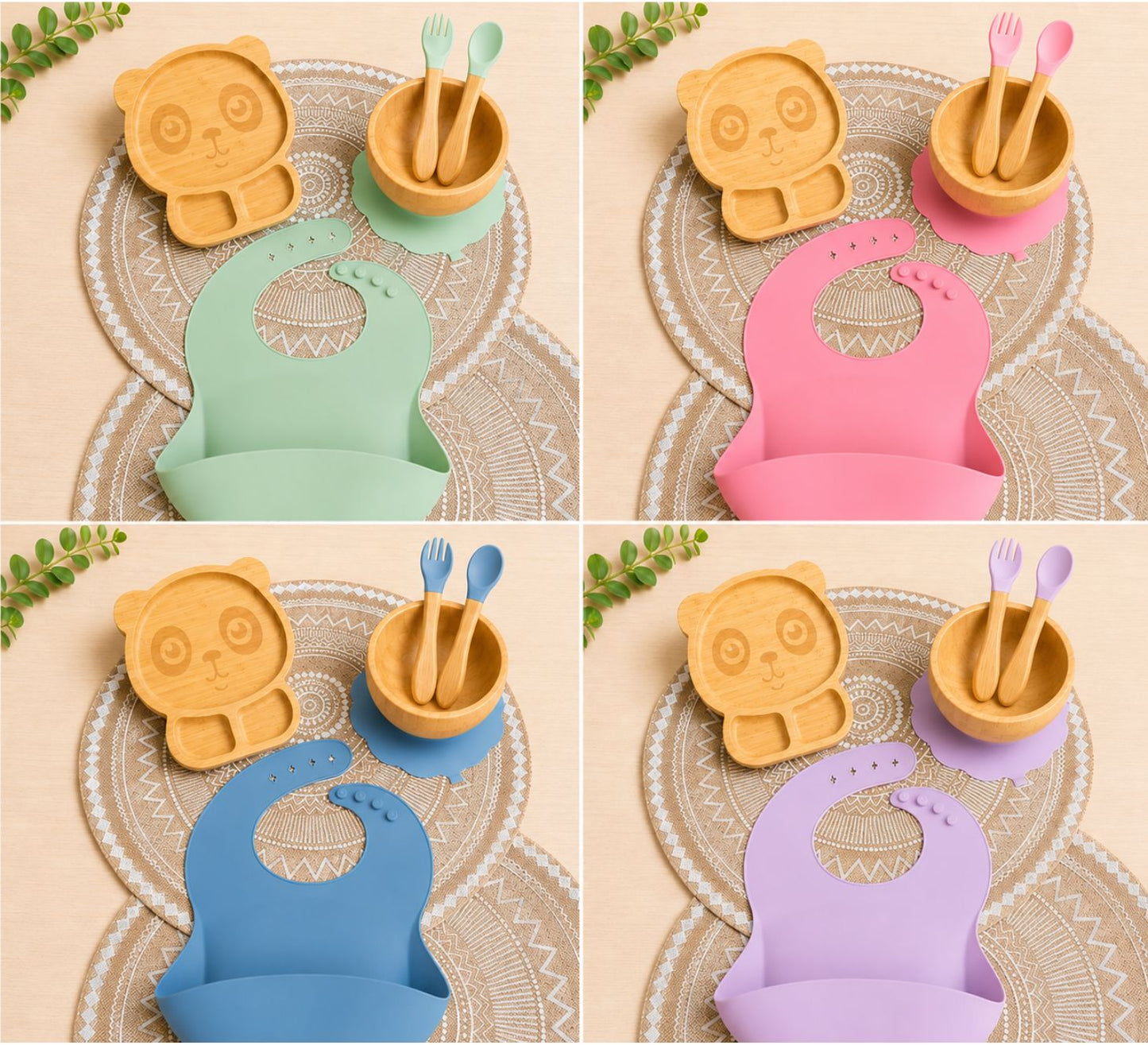 The Serena Bamboo Feeding Set - Eco-Friendly + Fun