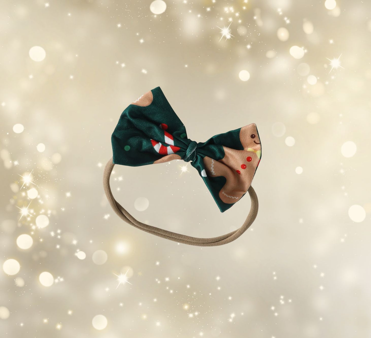 green bow headband for baby girl