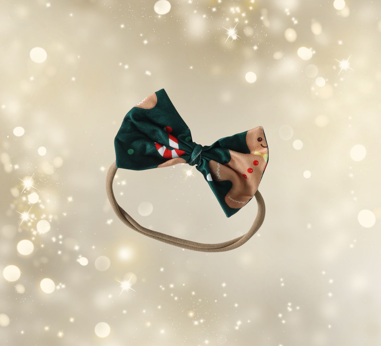 green bow headband for baby girl