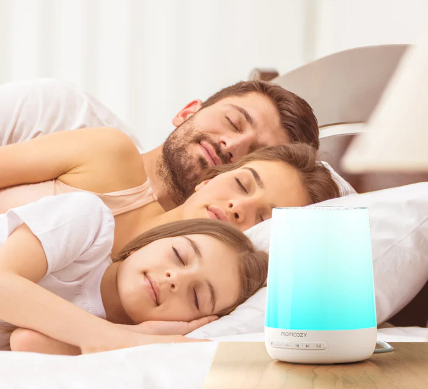 White Noise Machine 34 sounds - Night Light + App Control