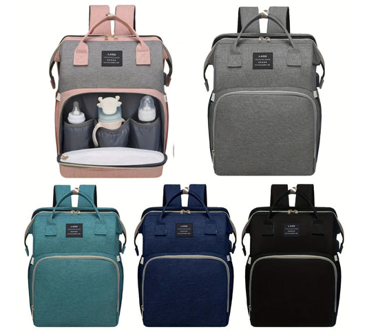 Mum (or Daddy) Nappy Bag – Large Capacity & Diaper Changing Station