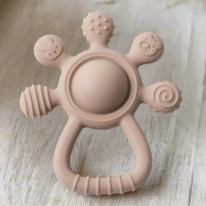 Brown Baby Silicone Teether