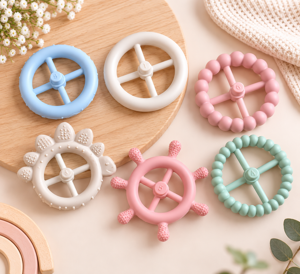 stacking baby toy teether 